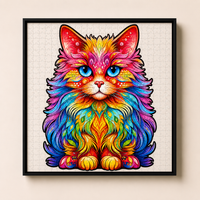 Chat Multicolore