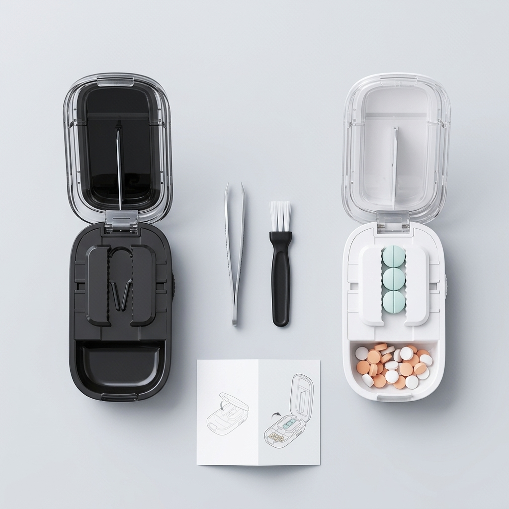 Medibox™ – Pilulier Compact 2-en-1