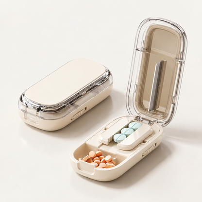 Medibox™ – Pilulier Compact 2-en-1