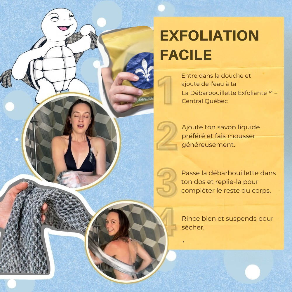 La Débarbouillette Exfoliante™ – Central Québec