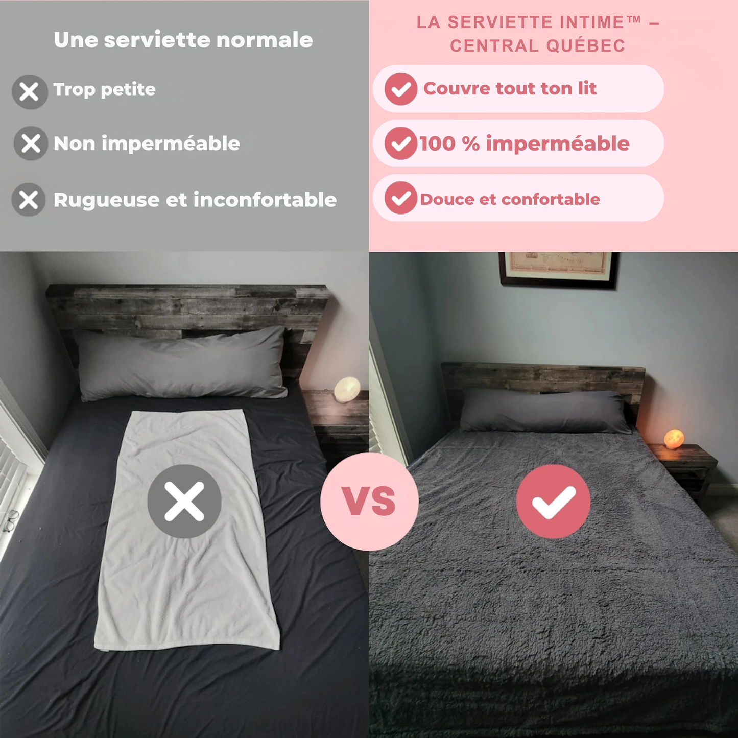 Serviette Intime™ – Central Québec